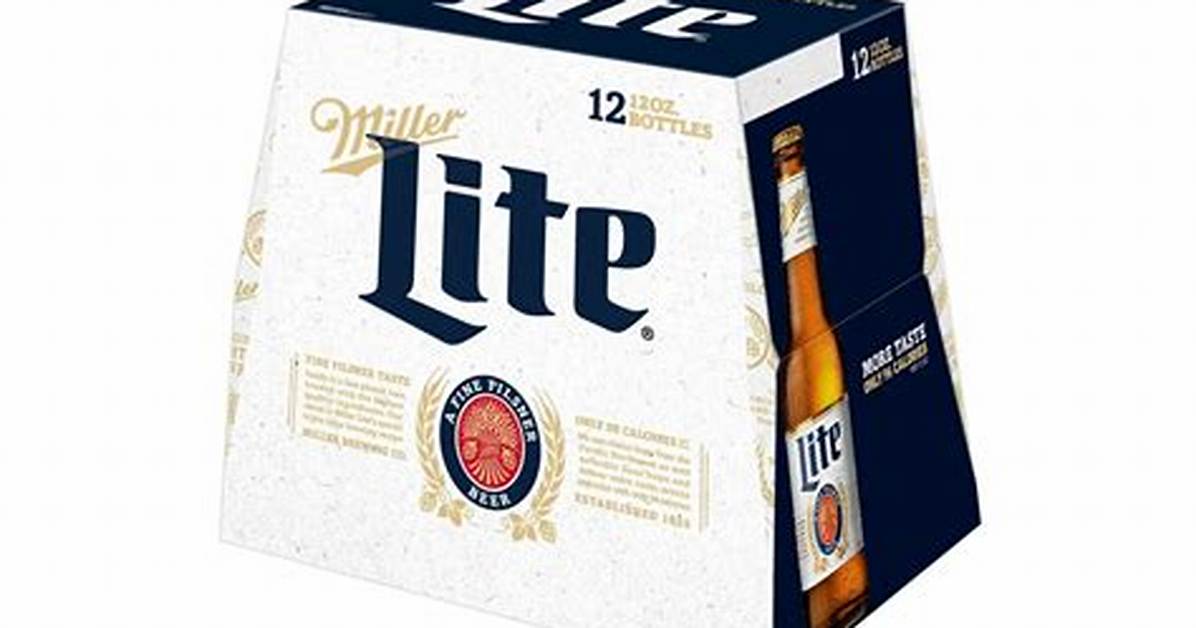 20 Miller Lite Beer Nutrition Facts