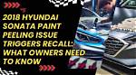 2015 Hyundai Sonata Paint Recall: Uncover the Hidden Truths