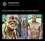 6Ix9Ine Honored with 'Unique' Gold Statue in Cuba