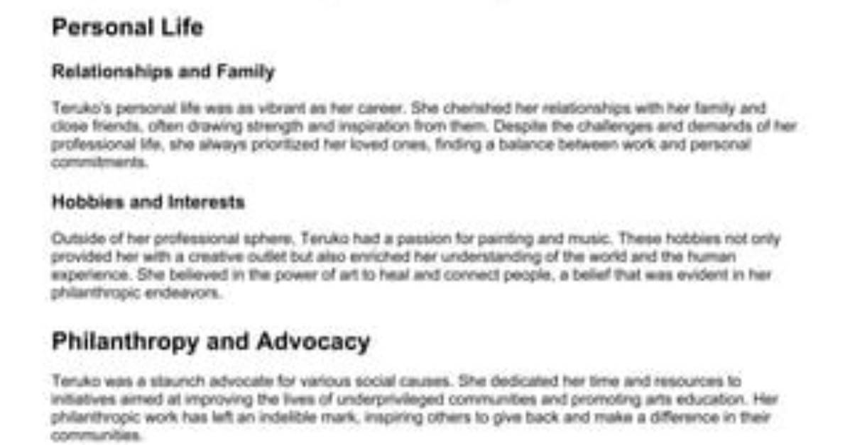 A Dive into Her Life, Advocacy, and Impact