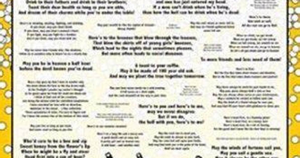 A Guide to Funny Toasts Drinking