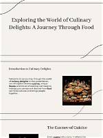 A Journey of Culinary Delights and Sustainability