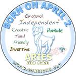 April 2 Zodiac Horoscope Birthday Personality