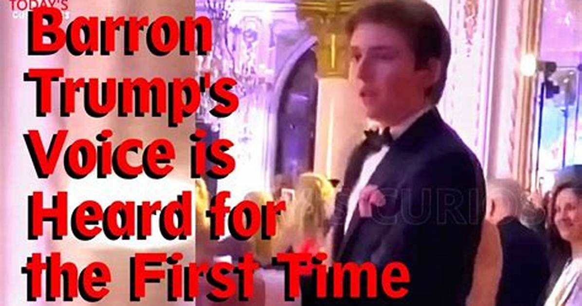 Barron Trump Singing: Exploring the Young Trump's Hidden Talent