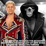 Cody Rhodes Reveals the Reason Behind His Infamous Act at Aew When He Broke Triple Hs Throne