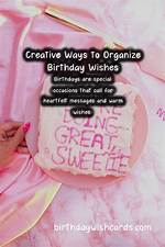 Creative Ways to Craft Birthday Wishes Return Reply