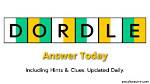 Daily Dordle Hints and Answer Today November 19 2023 |