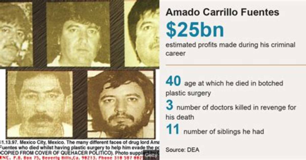 Did Amado Carrillo Fuentes Fake His Death? Details About the Mexican Drug Lord Face Plastic Surgery & Theories