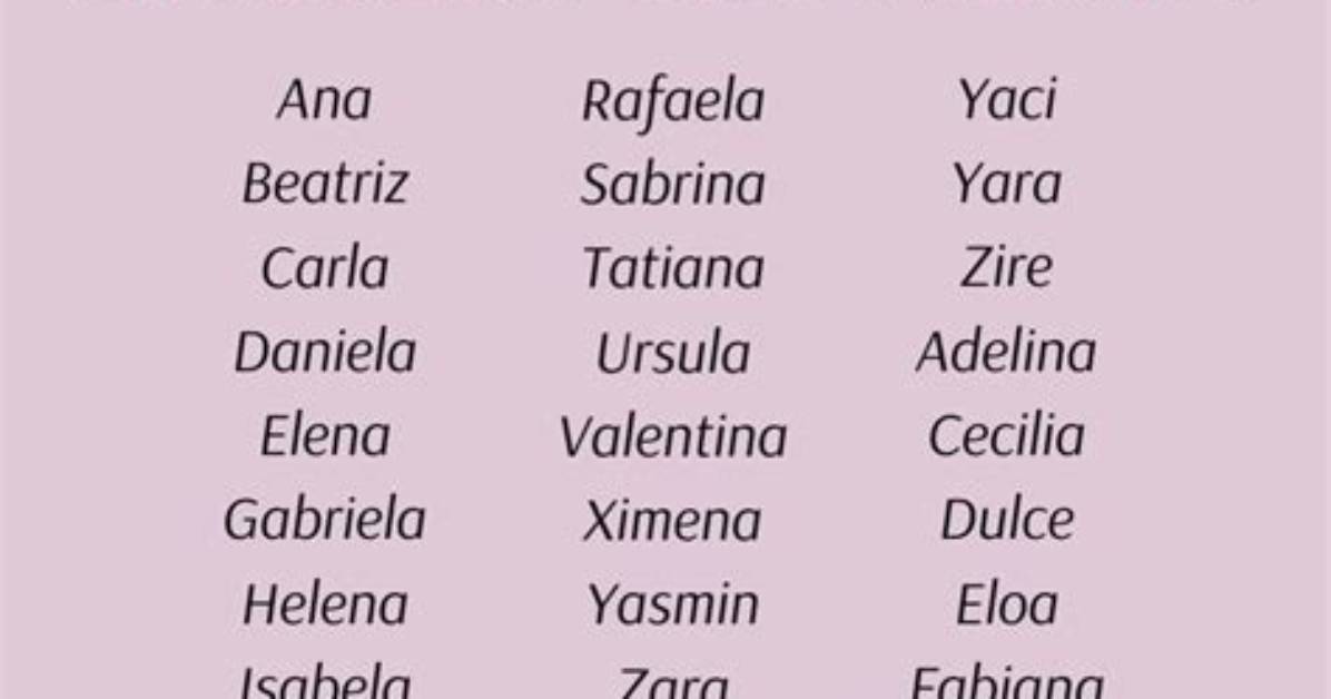 Discover Beautiful and Meaningful Brazilian Female Names