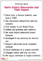 Discoveries About Her Children and Their Impact
