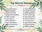 Enchanting Skyrim Names for Female Characters