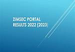 Explore the Zimsec Portal 2022-2023