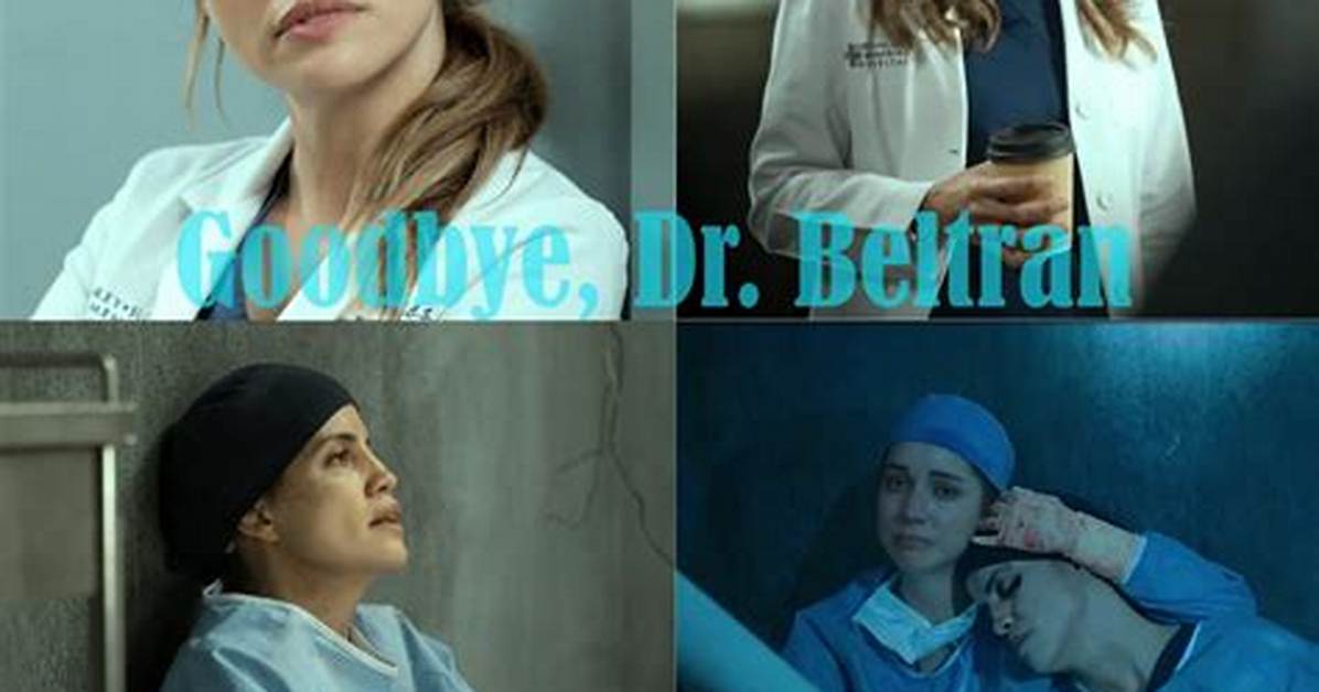 Exploring the Intriguing Life of Dr. Beltran from Grey's Anatomy