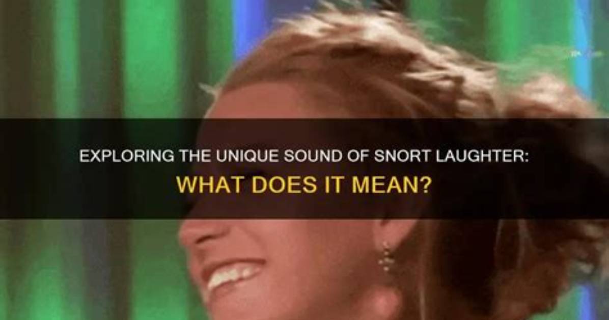Exploring the Joyful Snort of Laughter