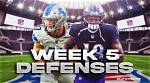 Fantasy Football Defense Rankings Week 5 (2023)