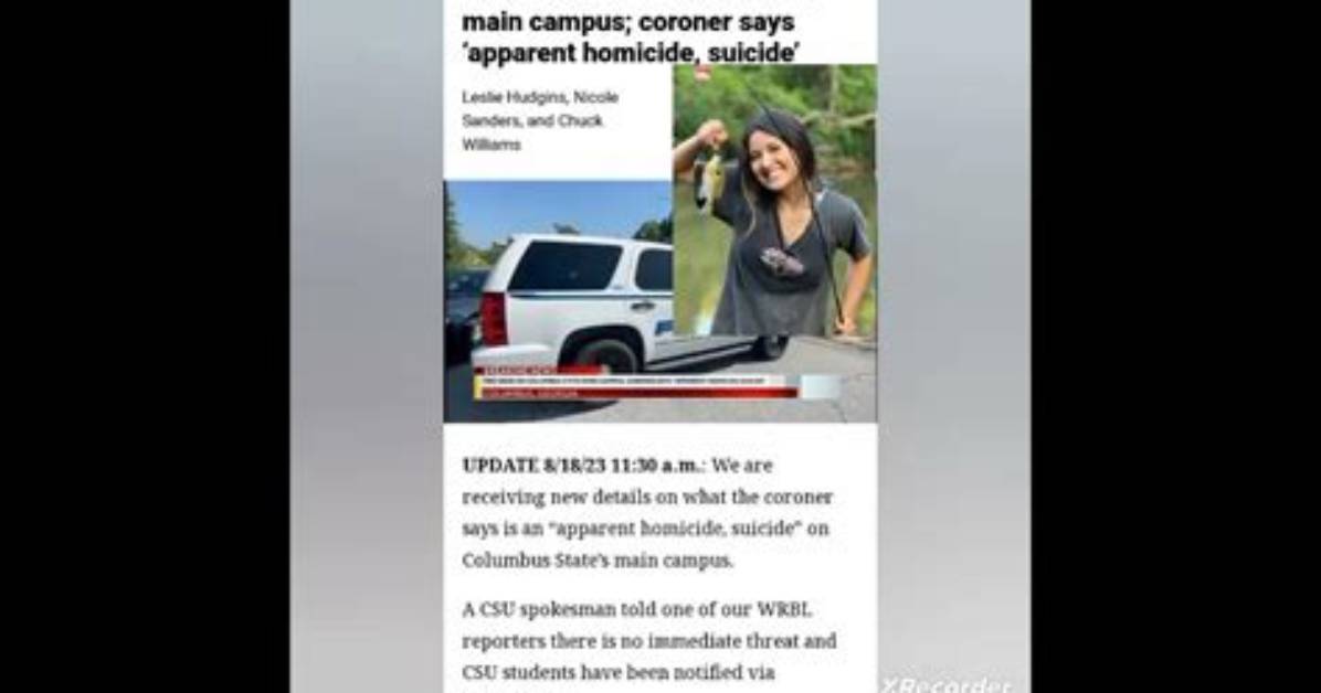 Gisela Pierce and Nathaniel Janik Die in Murder-Suicide at the Columbus State University Campus |
