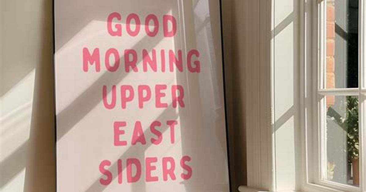 Good Morning Upper East Siders: a Day in the Life of Nyc's Elite