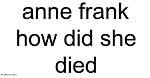 How Did She Died? |