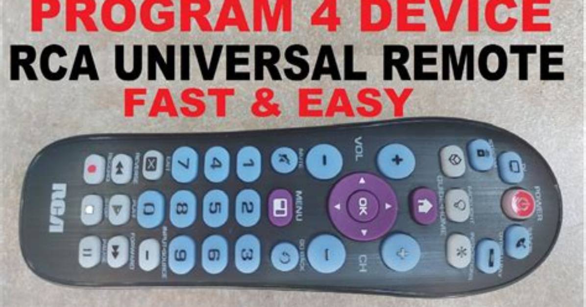 How to Program an Rca Universal Remote