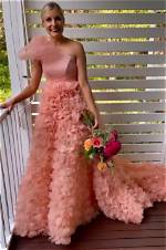 I Wore a Foofy Pink Wedding Dress
