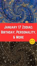 January 17 Zodiac Horoscope Birthday Personality ·