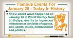 January 25 Famous Birthdays - Sunsigns. Org |