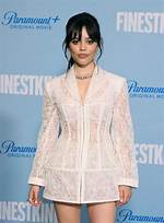 Jenna Ortega Took on the Exposed Bra Trend in a Sheer White Dress |