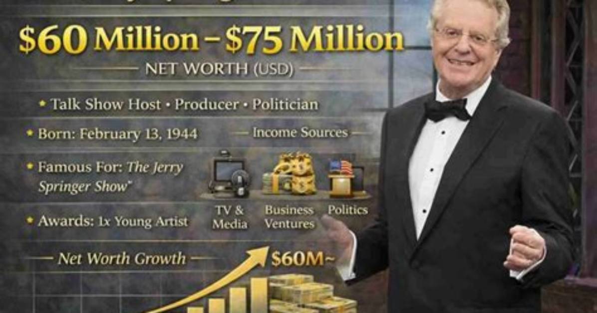 Jerry Springer Net Worth | Celebrity Net Worth ·