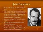 John Steinbeck Biography, Life, Interesting Facts