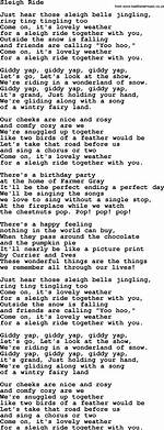 John Valby Sleigh Ride Lyrics
