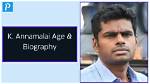 K Annamalai Birthday: Date of Birth, Age, and Biography