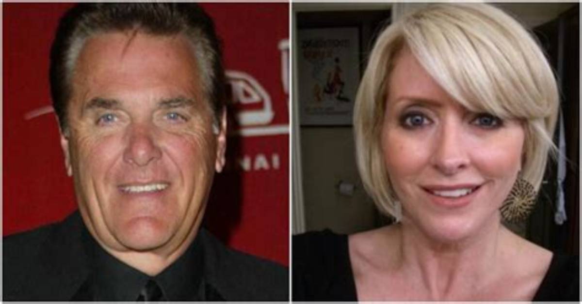 Kim Barnes and Chuck Woolery