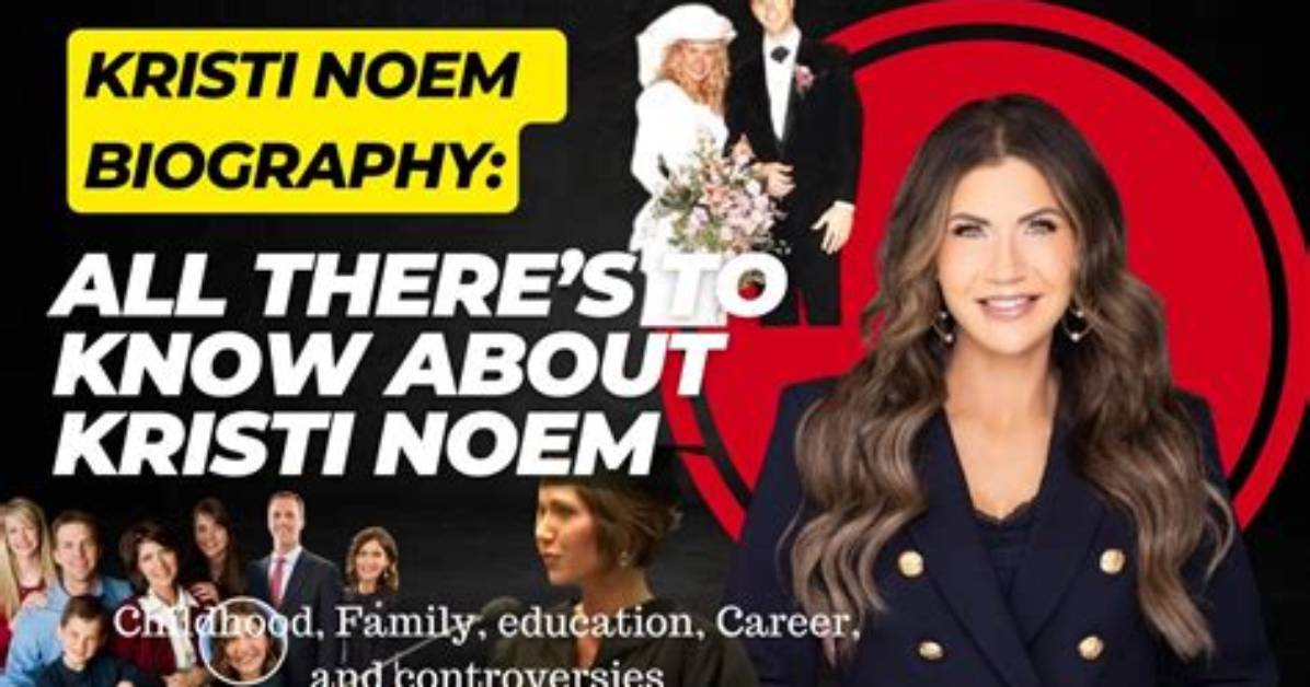 Kristi Noem's Early Life and Career Before Politics