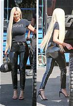 Kylie Jenners Big Booty Tight Latex Pants Pic Rivals Kim Kardashian Hollywood Life