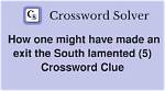 Lamented, in a Way Crossword Clue