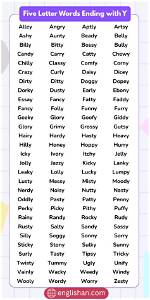 List of 5 Letter Words Ending with 'Ick'