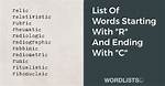 List of Words Starting with 'Cred'