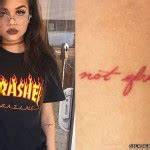 Maggie Lindemann "Not Afraid" Elbow Tattoo