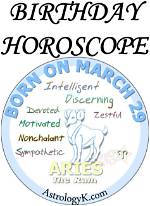 March 29 Zodiac Horoscope Birthday Personality ·