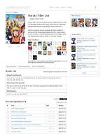 Naruto: Ultimate Filler Episode Guide