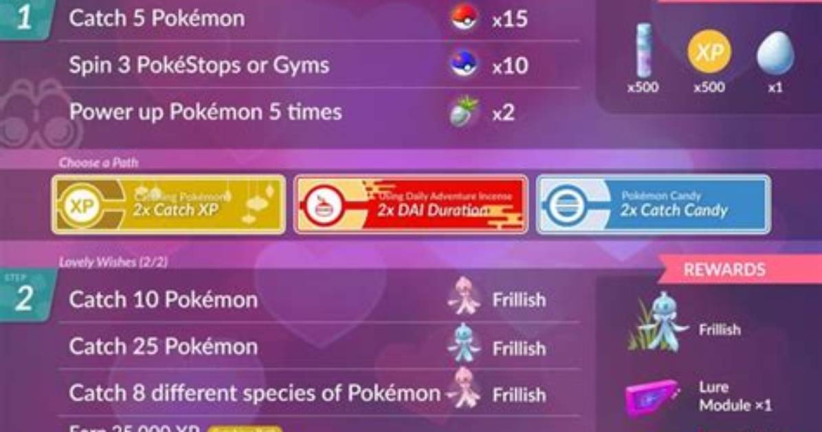 Pokemon Go Lovely Wishes Timed Research Paths Explained