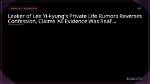 Private Life, Rumors, and Artistic Influences
