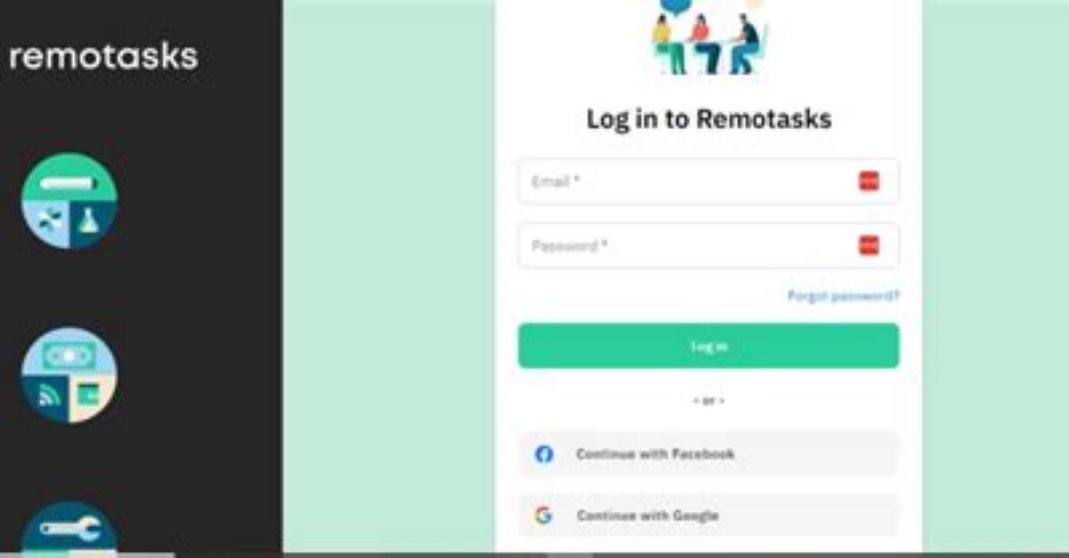 Remotasks Sign up with Email Login