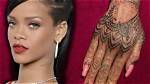Rihannas Hand Tattoo New Design by Bang Bang in Dominican Republic Hollywood Life