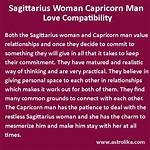 Sagittarius Woman and Capricorn Man