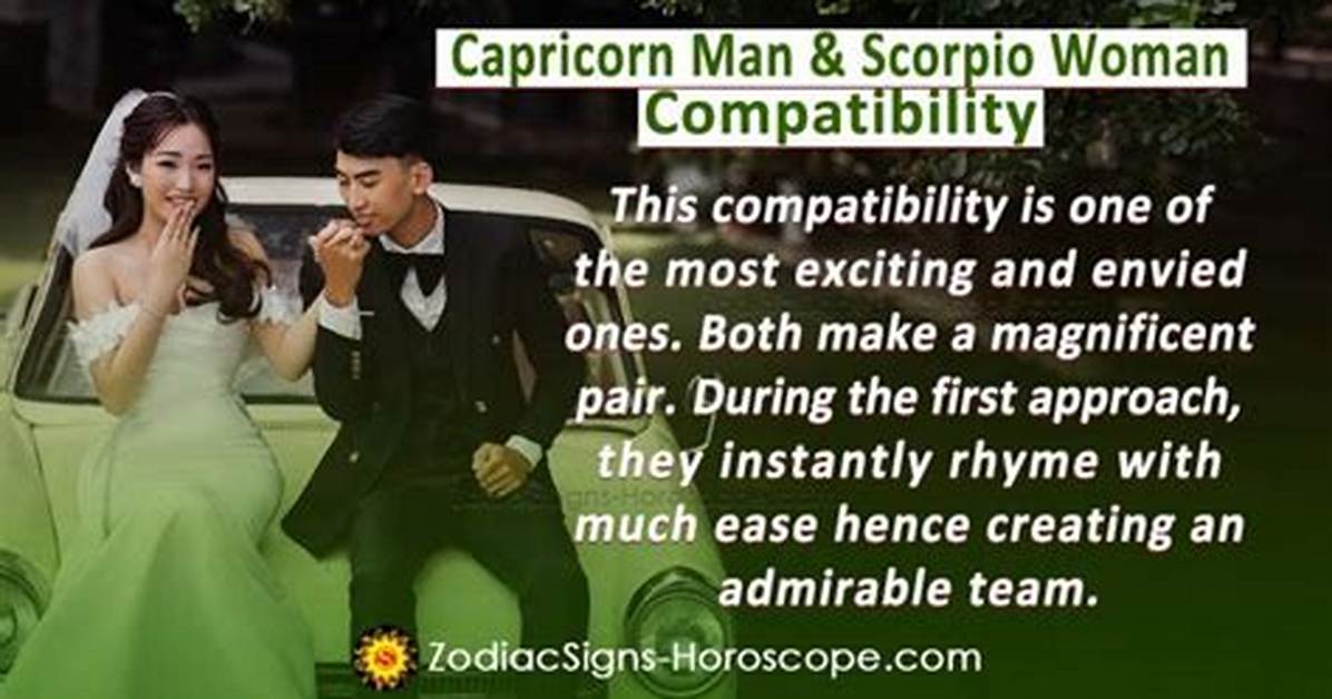 Scorpio Woman and Capricorn Man
