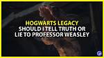Should You Lie to Professor Weasley in Hogwarts Legacy ·