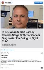 Simon Barney Reveals Stage 3 Throat Cancer: Former Rhoc Star Tamra Judges Ex-Husband Vows to F