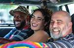 Steffy Moreno and Friends Enjoying Car Ride