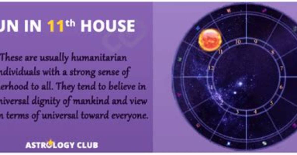 Sun in 11Th House Meaning: Humanitarian and Merciful ·